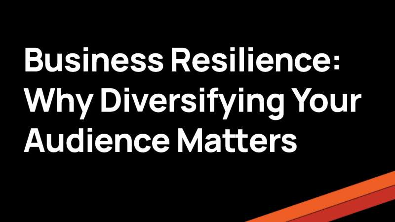 Business Resilience: Why Diversifying Your Audience Matters